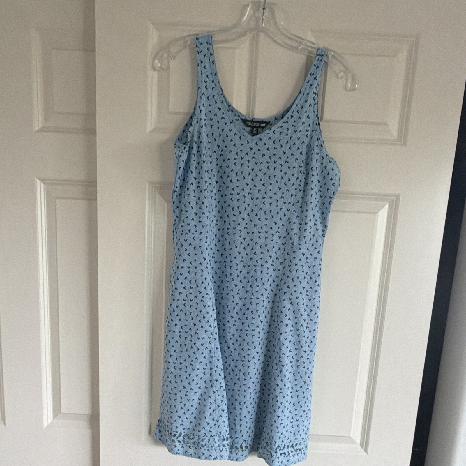 Toad&Co Women’s XS Bluew NavyHearts Sleeveless Travel Sundress
