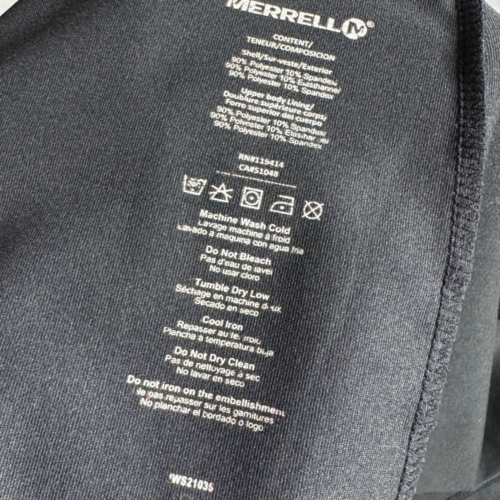Merrell Select Wick Womens Black Racerback Active Athletic Dress Womens Medium