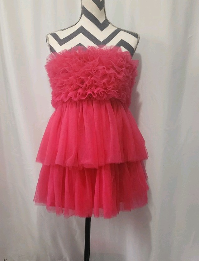 Do+Be Pink Puffy Women Dress. Size Small