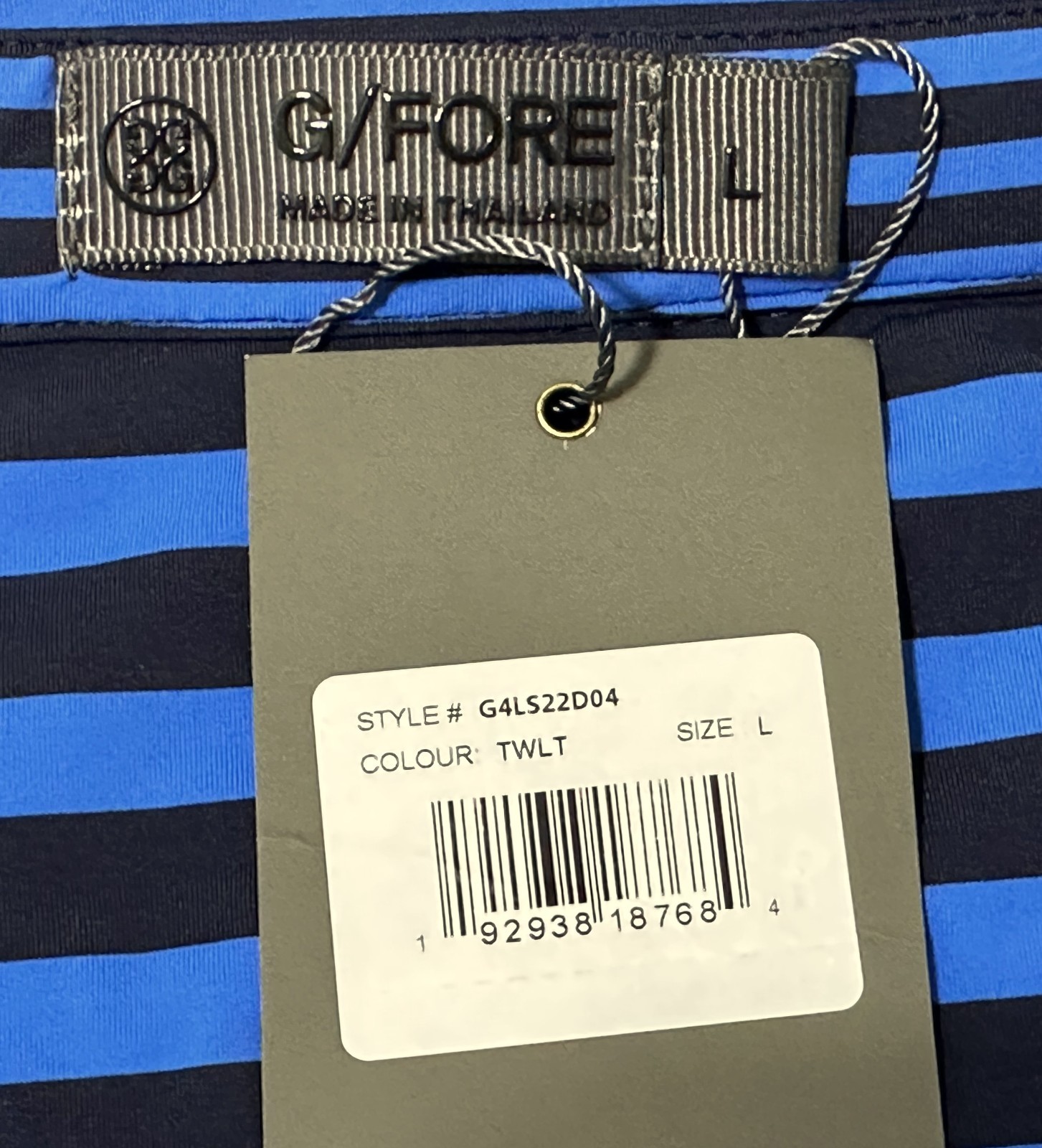G/FORE Women’s Mixed Stripe Golf Dress Twilight Size-L NWT