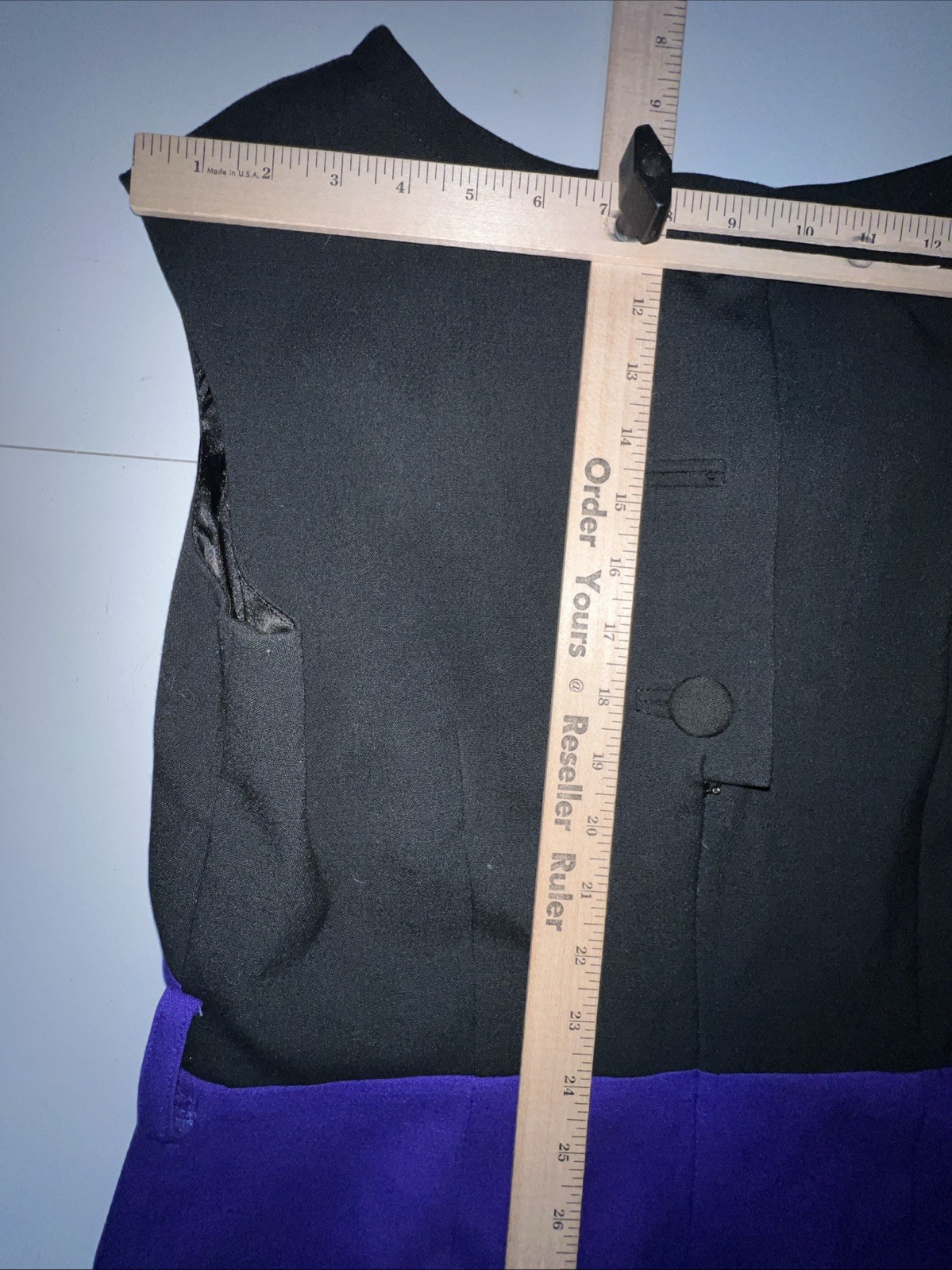 Alilly original dress Medium sleeveless purple black knee length lined stretch