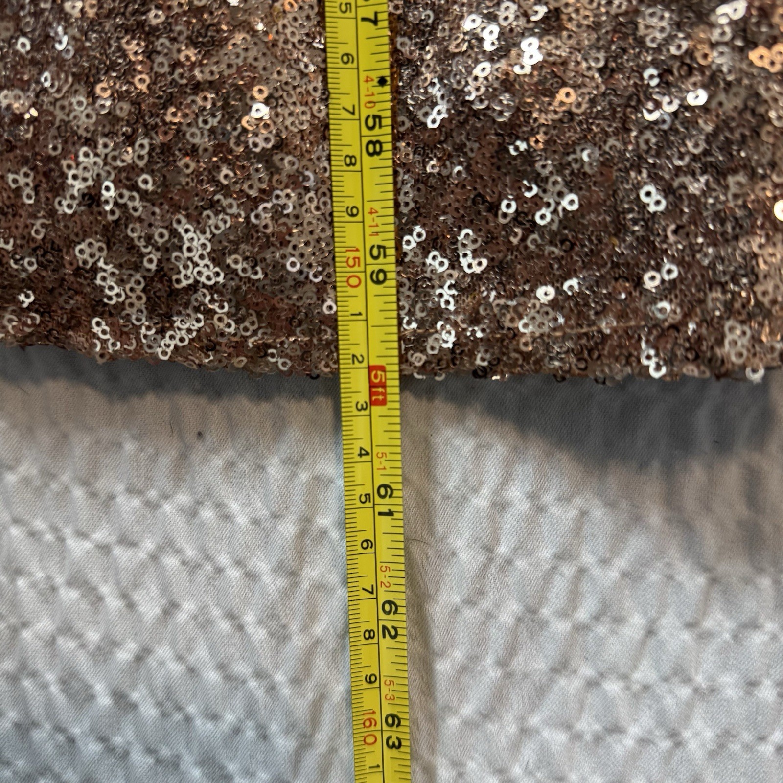 Revelry Bijou Rose Gold Sequin Maxi Dress Size 22 Formal Bridesmaid