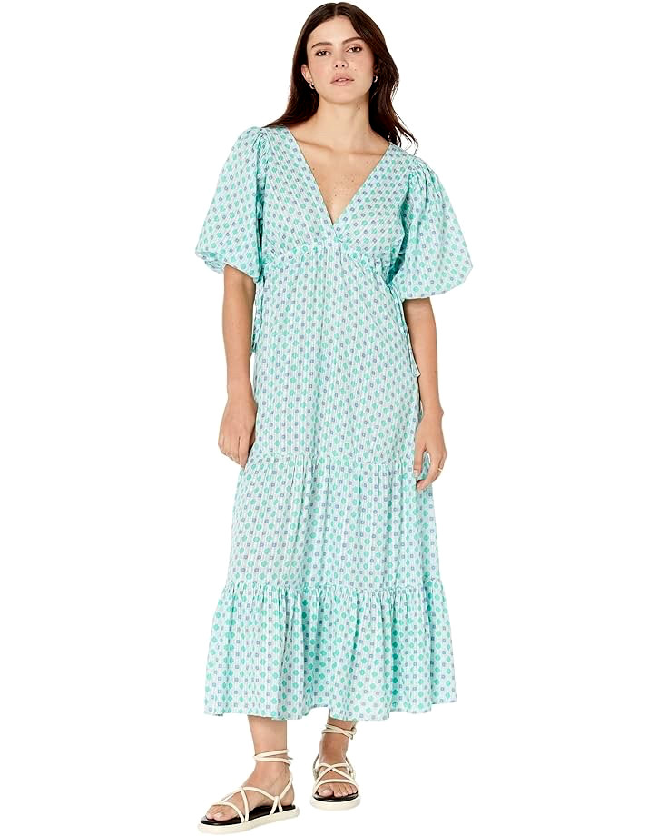 MANGO MNG Women`s BASIL Cotton Midi Dress size 2