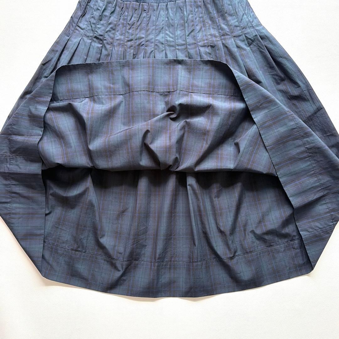 Tag Attached Margaret Howell Linen Cotton Navy Knit Docking Dress Short Sleeve
