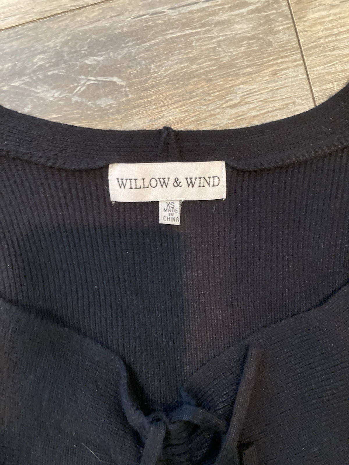 Willow And Wind Black Sweater Dress Long Sleeve X-Small New