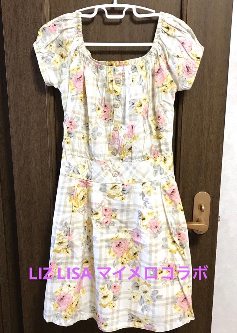 LIZ LISA My Melody Collaboration LizMelo Floral Check Dress Style