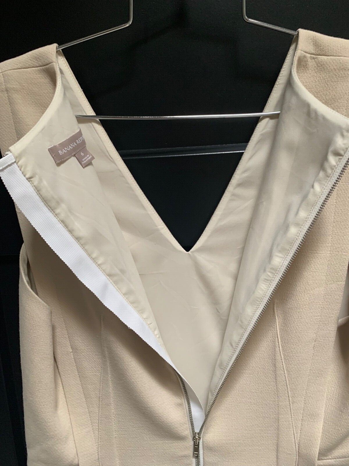 Banana Republic Wool Pencil Shift Sheath Dress Size 6R 12P Career Classic Lined