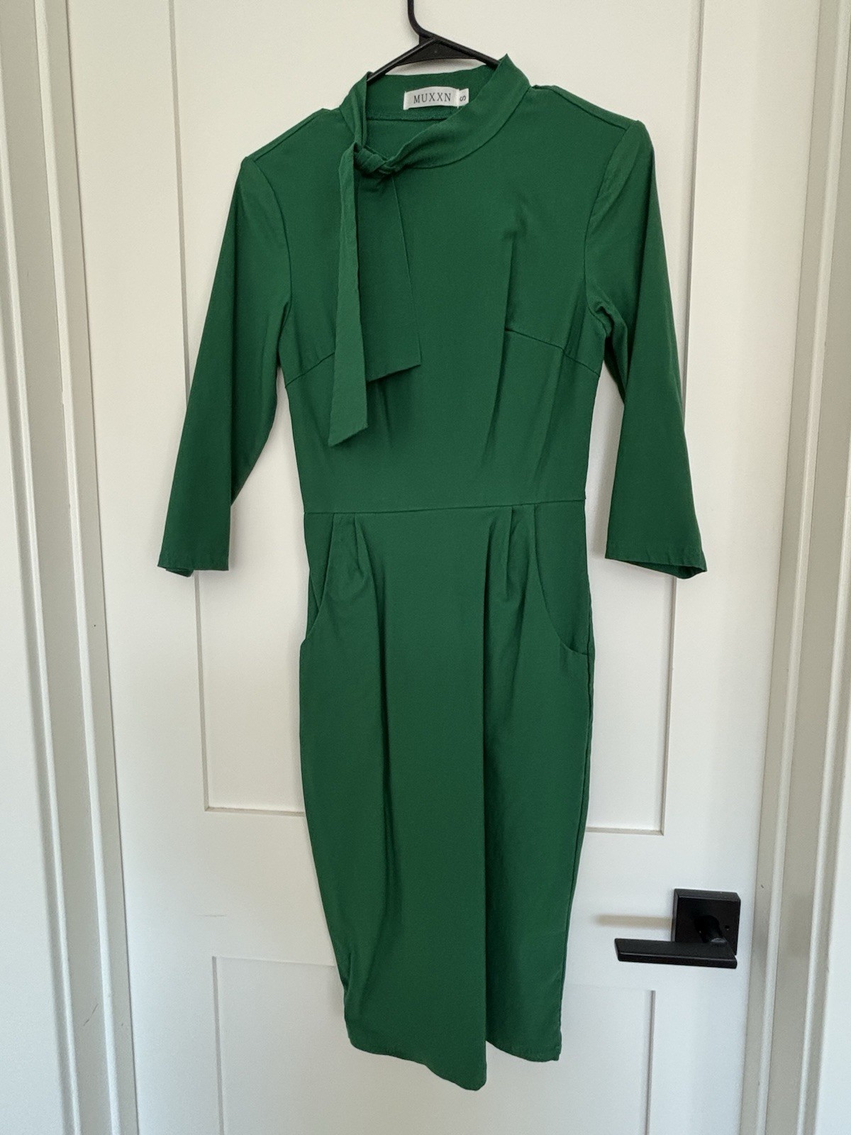 Women’s Mid Century Style Green Dress Size Small Mad Men