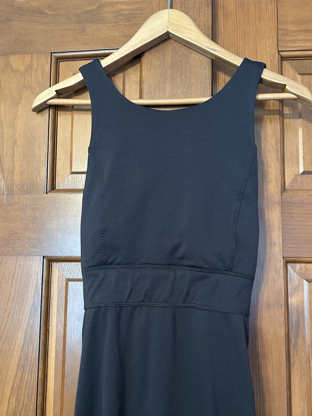 Athleta Gray Deep Breath Bralette Athletic Midi Crisscross Back Sheath Dress XS