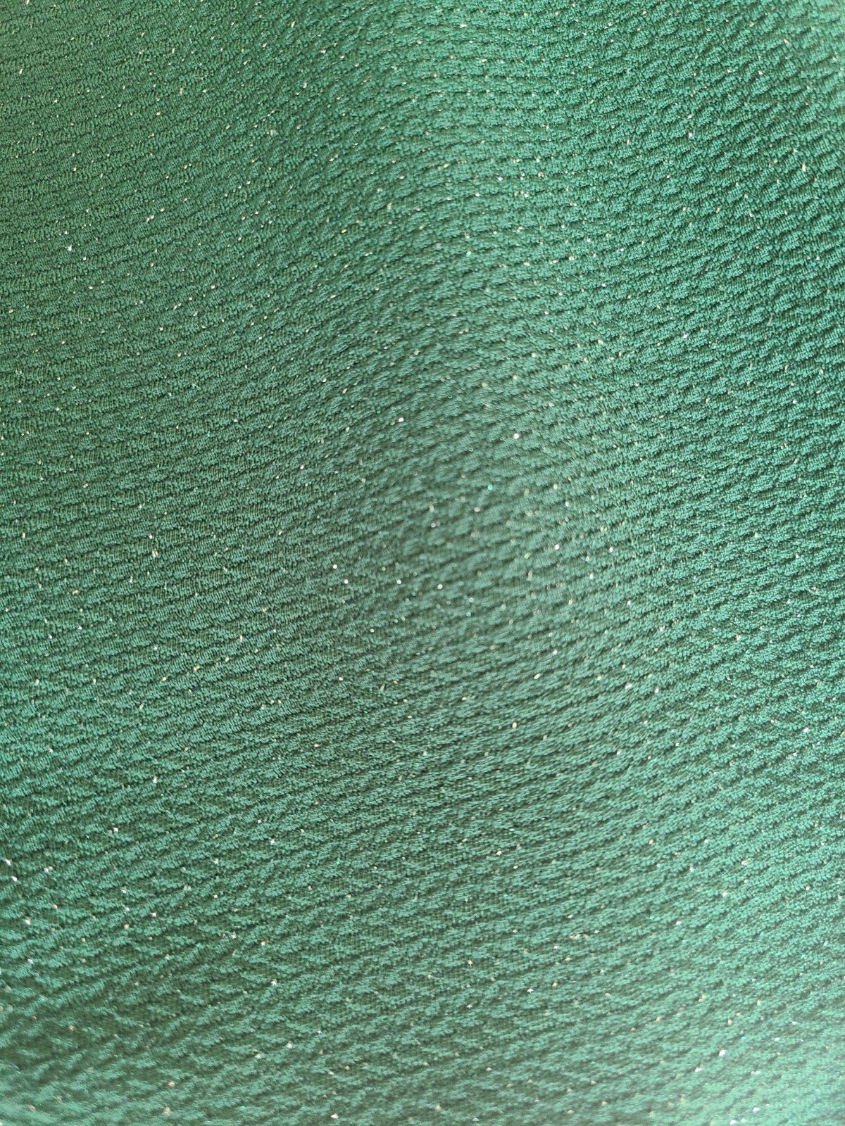 Draper James Emerald Green Silver Shimmer Fit-and-Flare Dress Size M