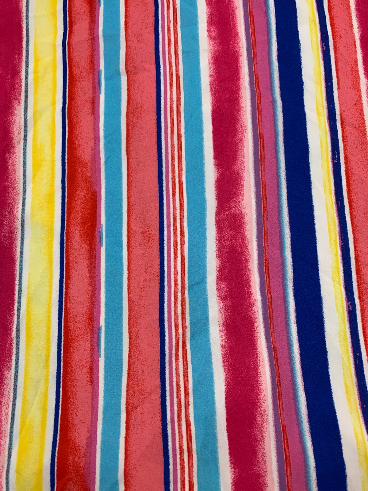Francesca’s Candy Stripe Slip Dress Womens Small Pink Yellow Blue Tiered Flowy