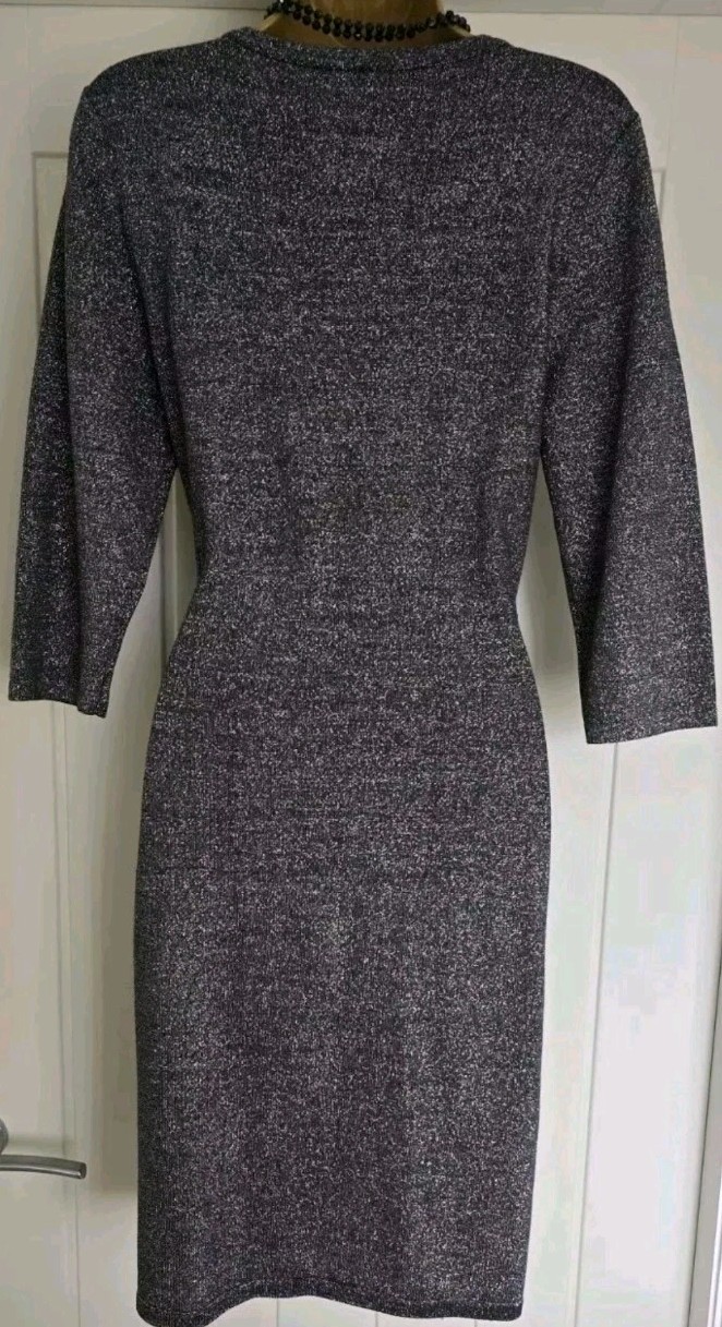 Phase Eight silver sparkly shimmer stretchy party wrap Wedding dress size 12