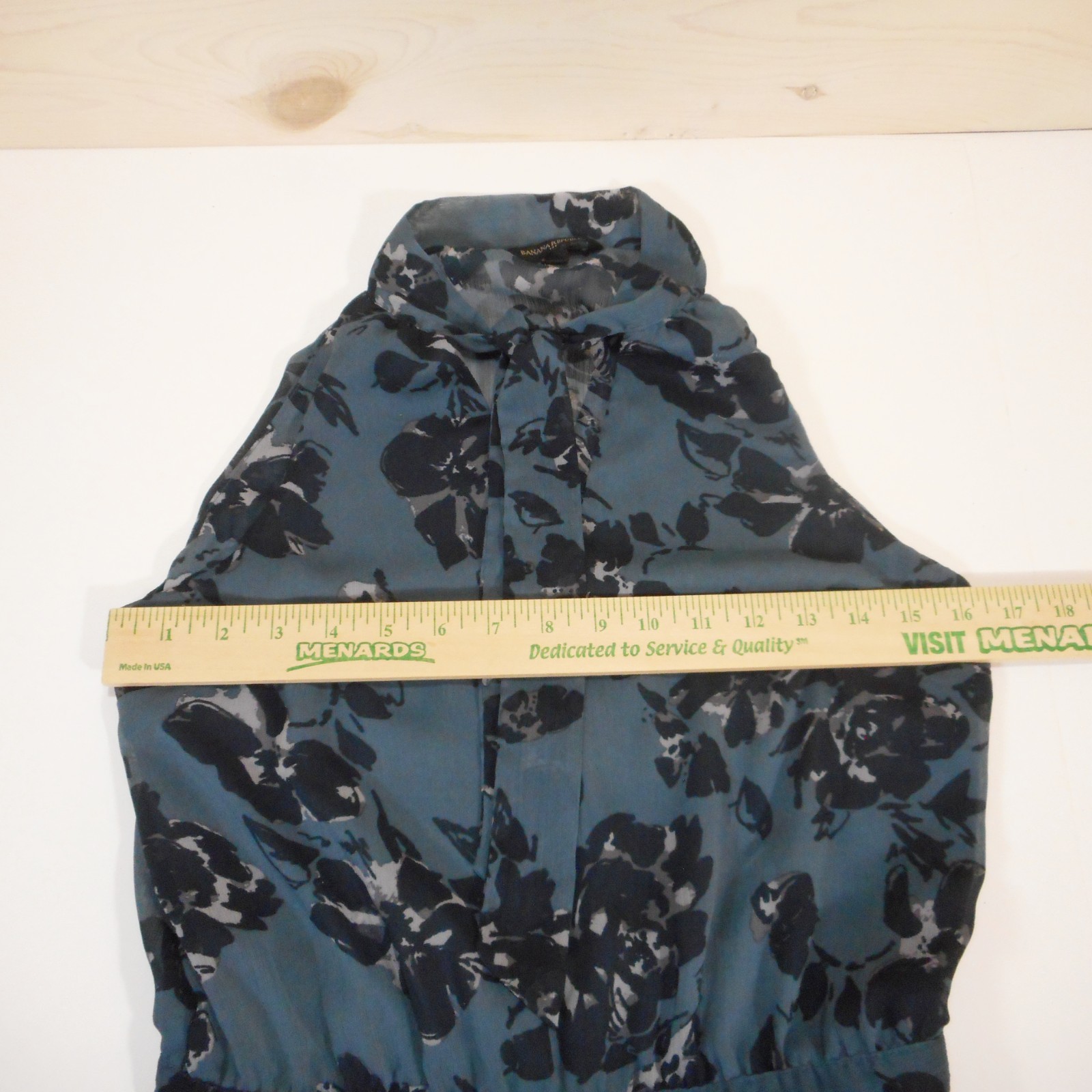 Banana Republic Women’s size 4 Sleeveless Dress Floral Neck-Tie Knee-Length