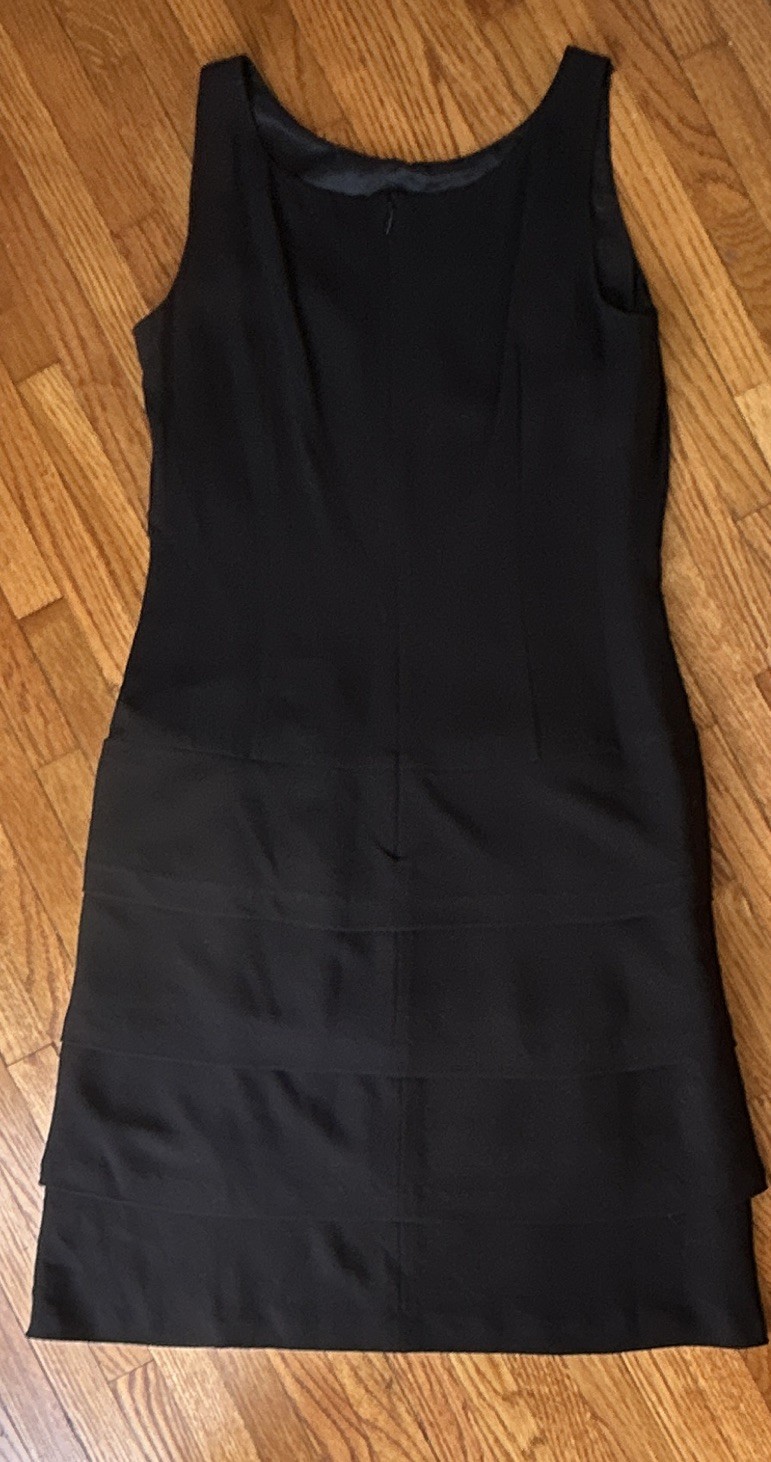 Ralph Lauren Black Sheath Dress 6 Sleeveless Scoop Neck NWT orig $190