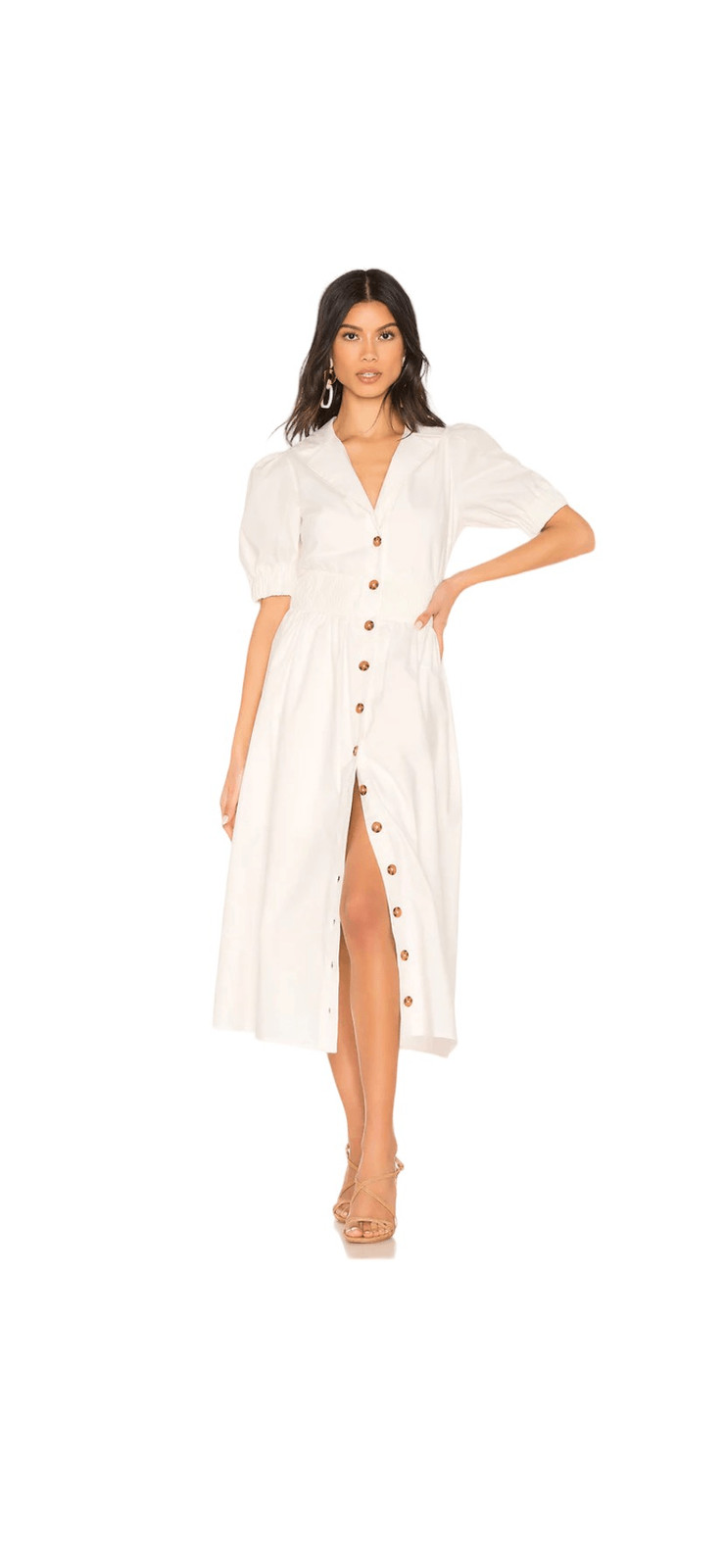 Tularosa Brianna Dress in White Size XL NWT DEFECT $258 (8-6)