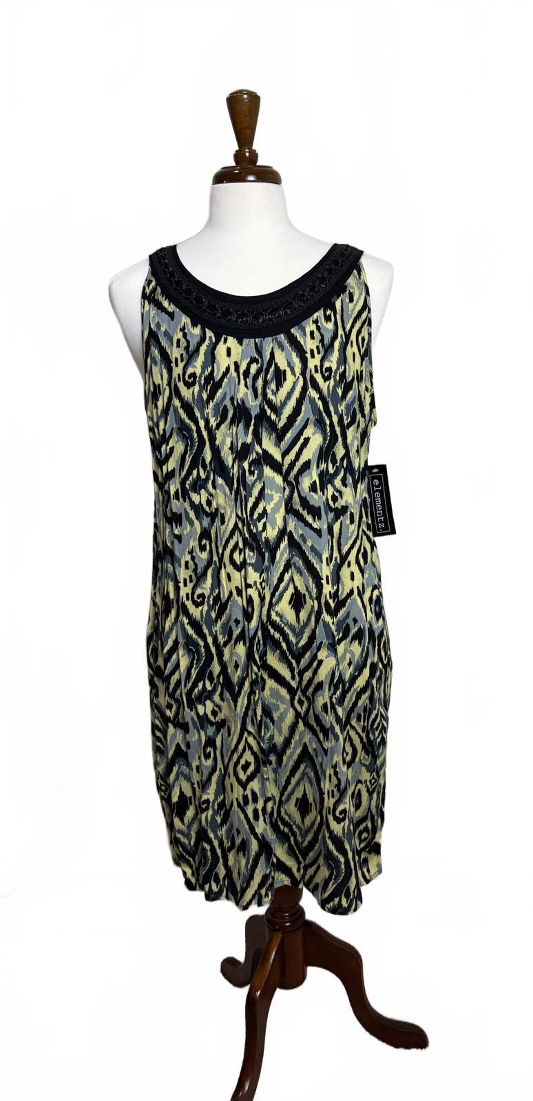 Elementz Elegant Printed Dress NWT – Size XL