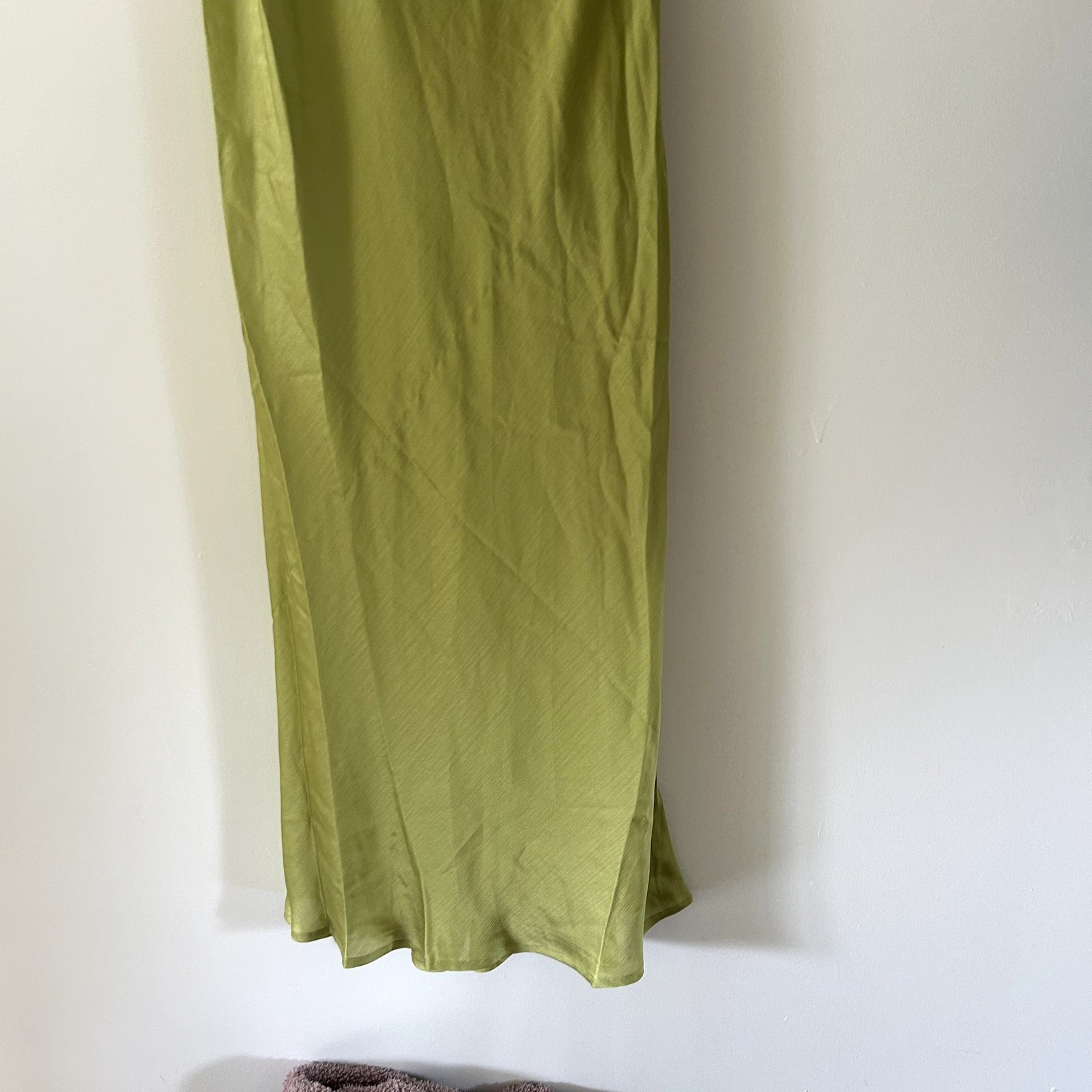 Peppermayo Jade Escape Ruffle Lime Green Maxi Dress NWT Size 8