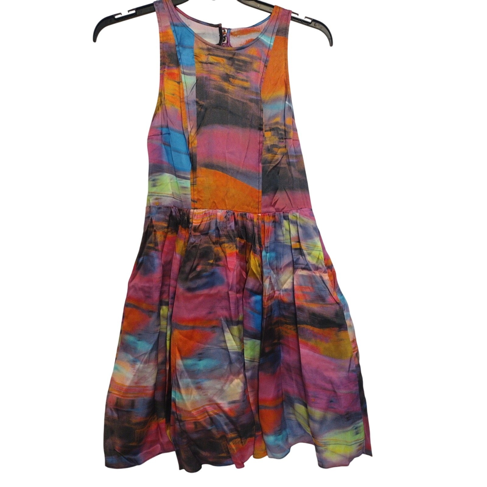 Plenty By Tracy Reese Dress Womens 10 Multicolor Stella Coney Island Sleeveless