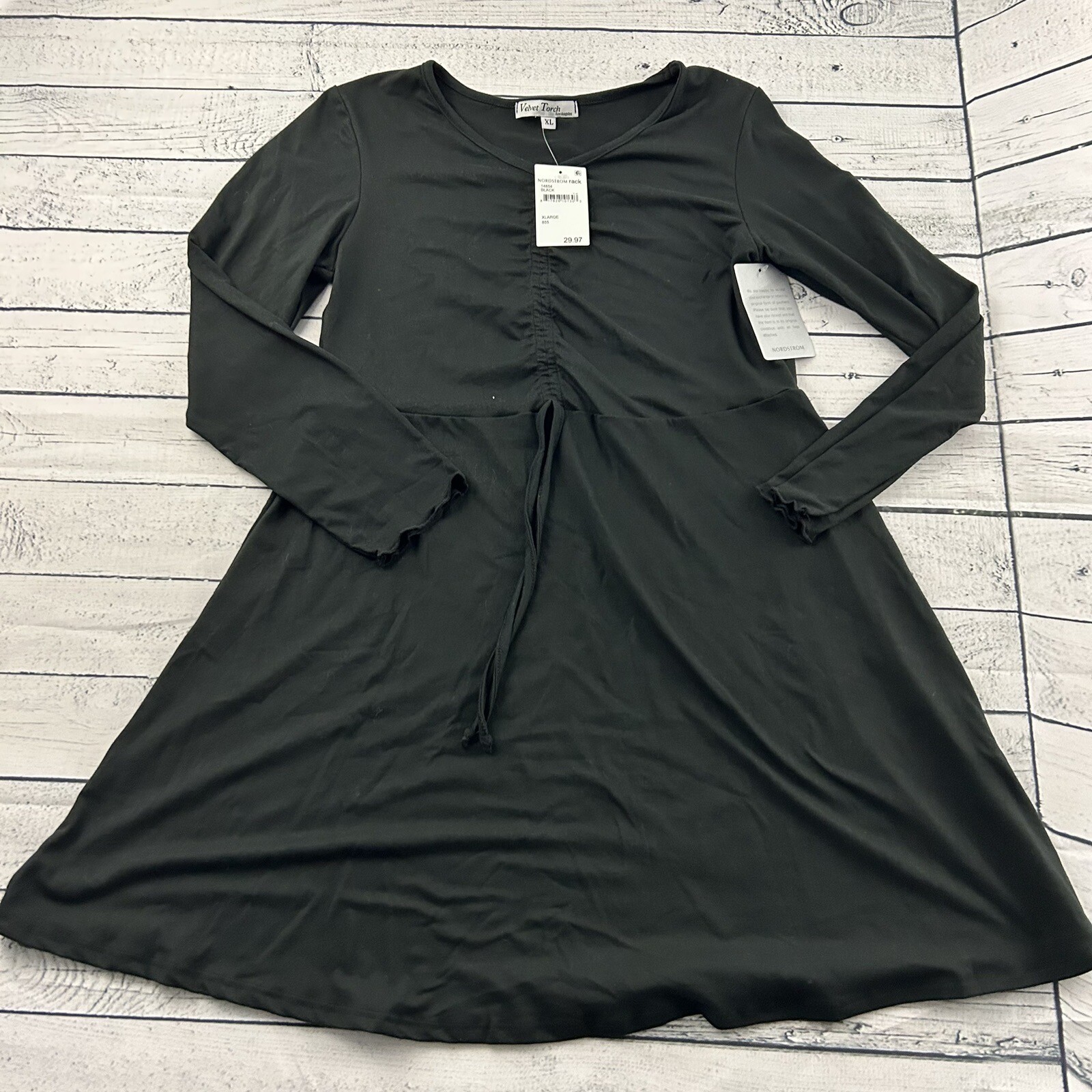 NEW Velvet Torch Los Angeles Nordstrom Baby Doll Dress Women’s XL Black