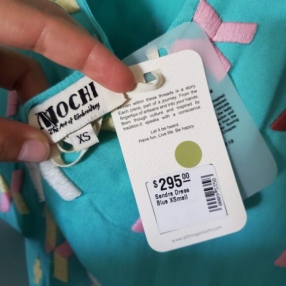 NWT All Things Mochi Sandra Embroidered Dress