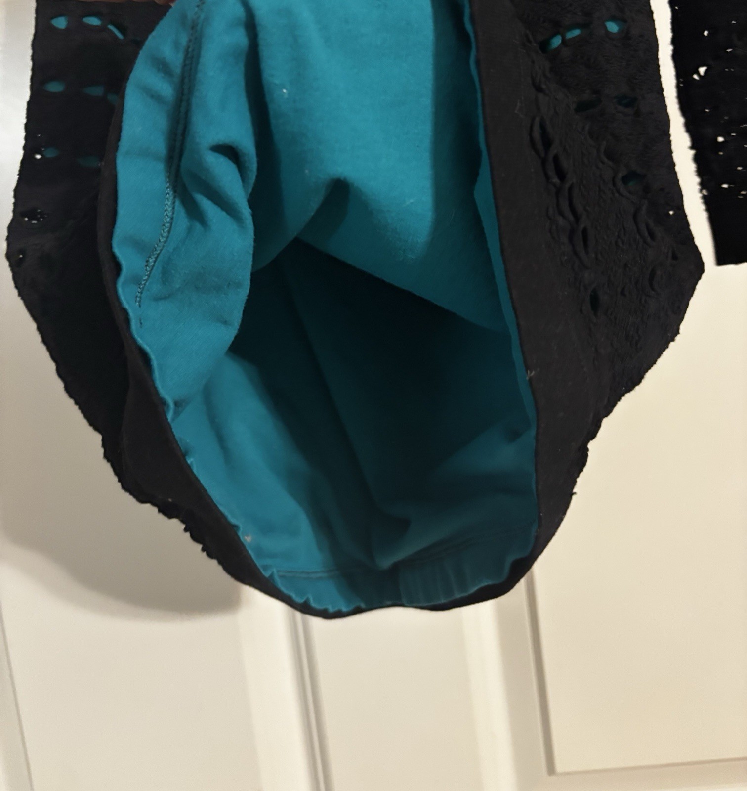 Bebe Vintage Old Money Coquette Quiet Luxury Crochet Black Emerald Size M/L