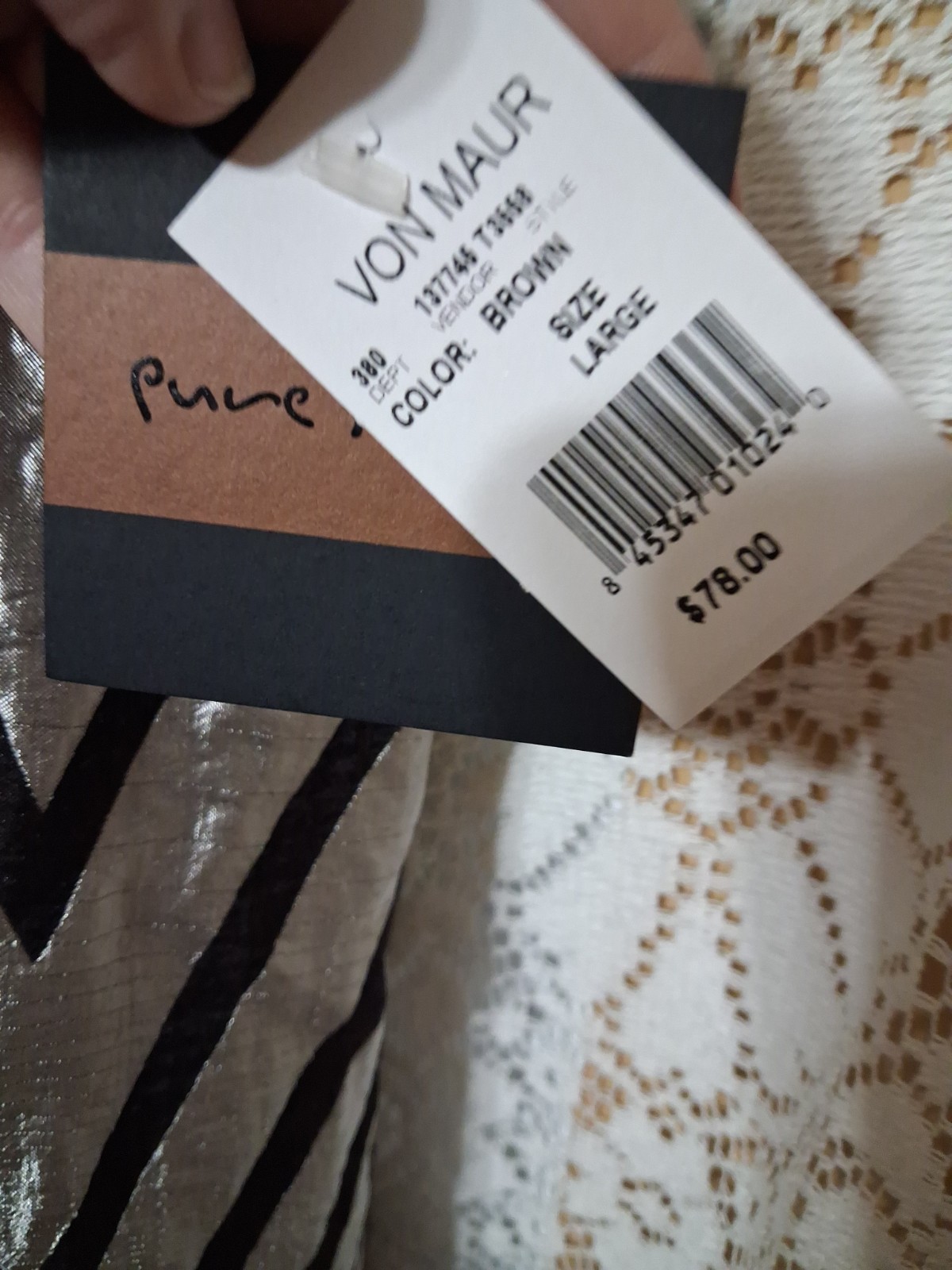 Pure Sugar Chevron Striped And Crocheted Mini Dress/tunic Nwt