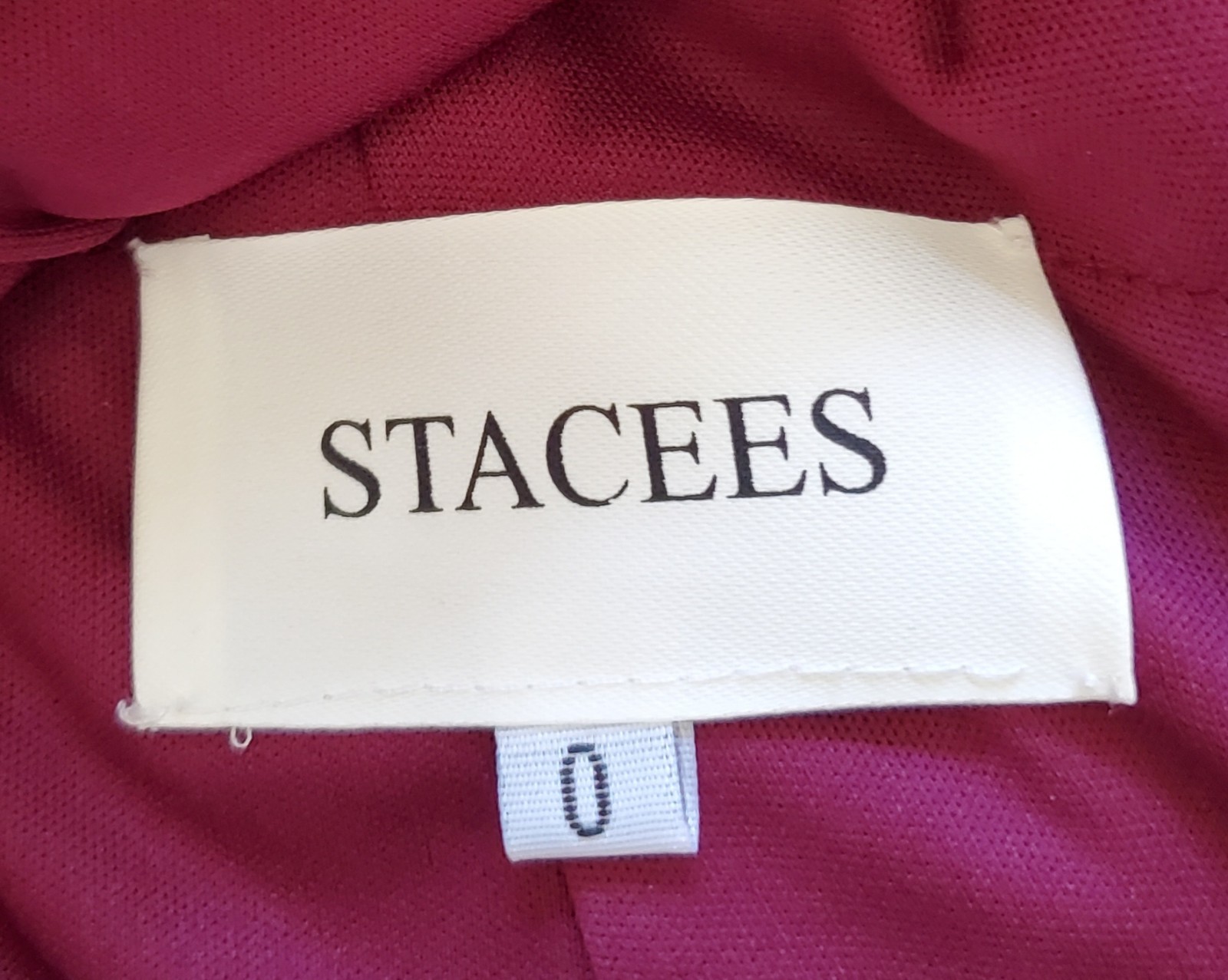 Stacees Sz 0 (XS) Sparkling Strapless Hot Fix Crystal Corset Mini Dress Burgundy
