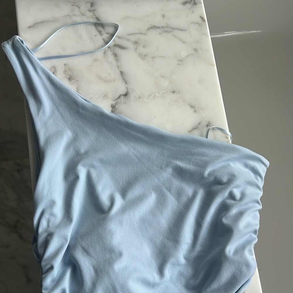 One shoulder Susanna Monaco Rouched dress S