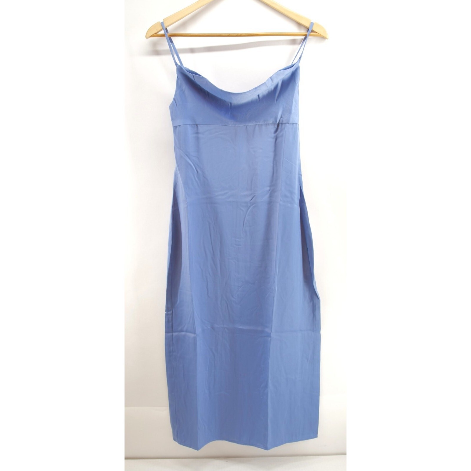 NWT WeWoreWhat Slate Blue Cowl Midi Dress size 0