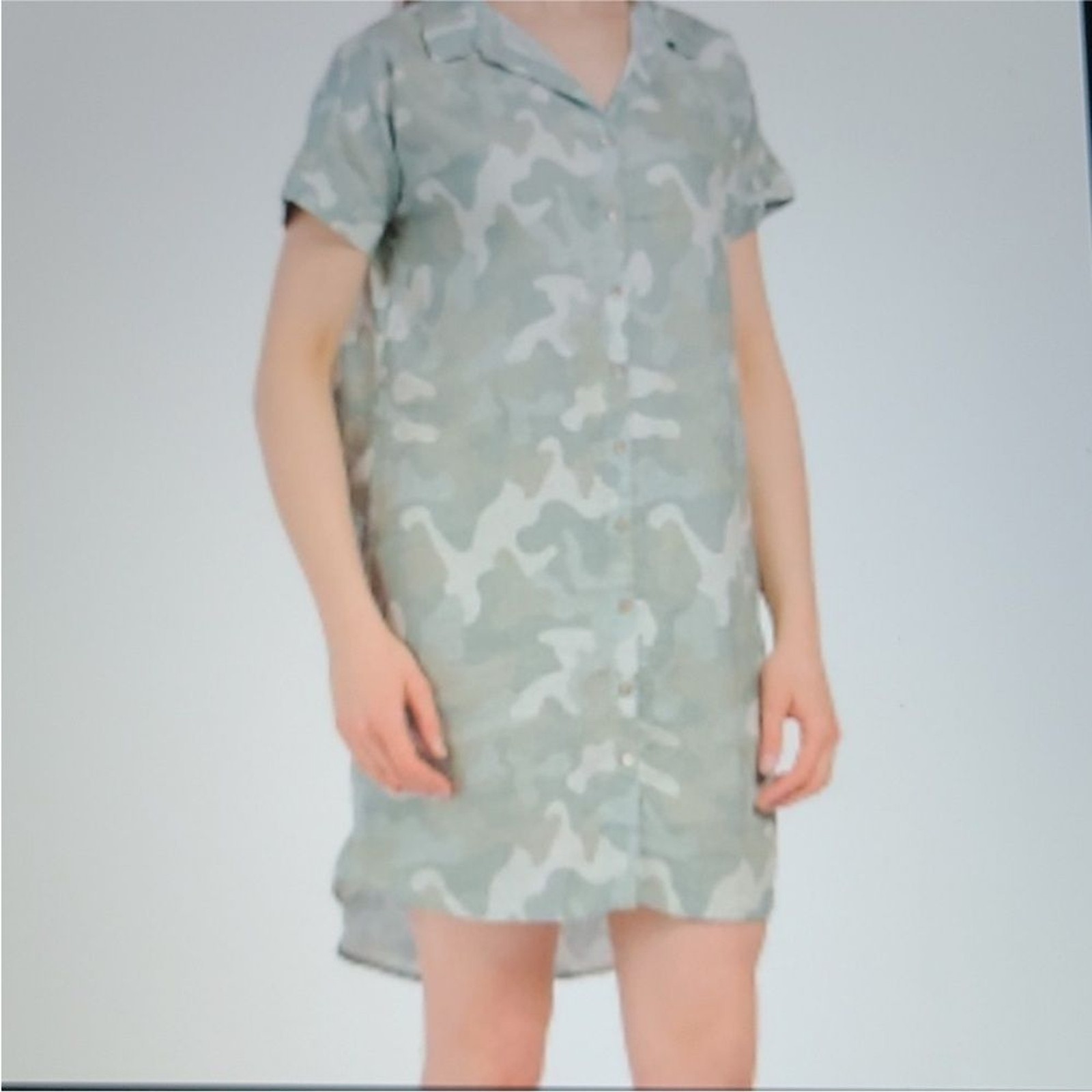 C&C California Camo Kimono Button Down Dress linen breathable lightweight