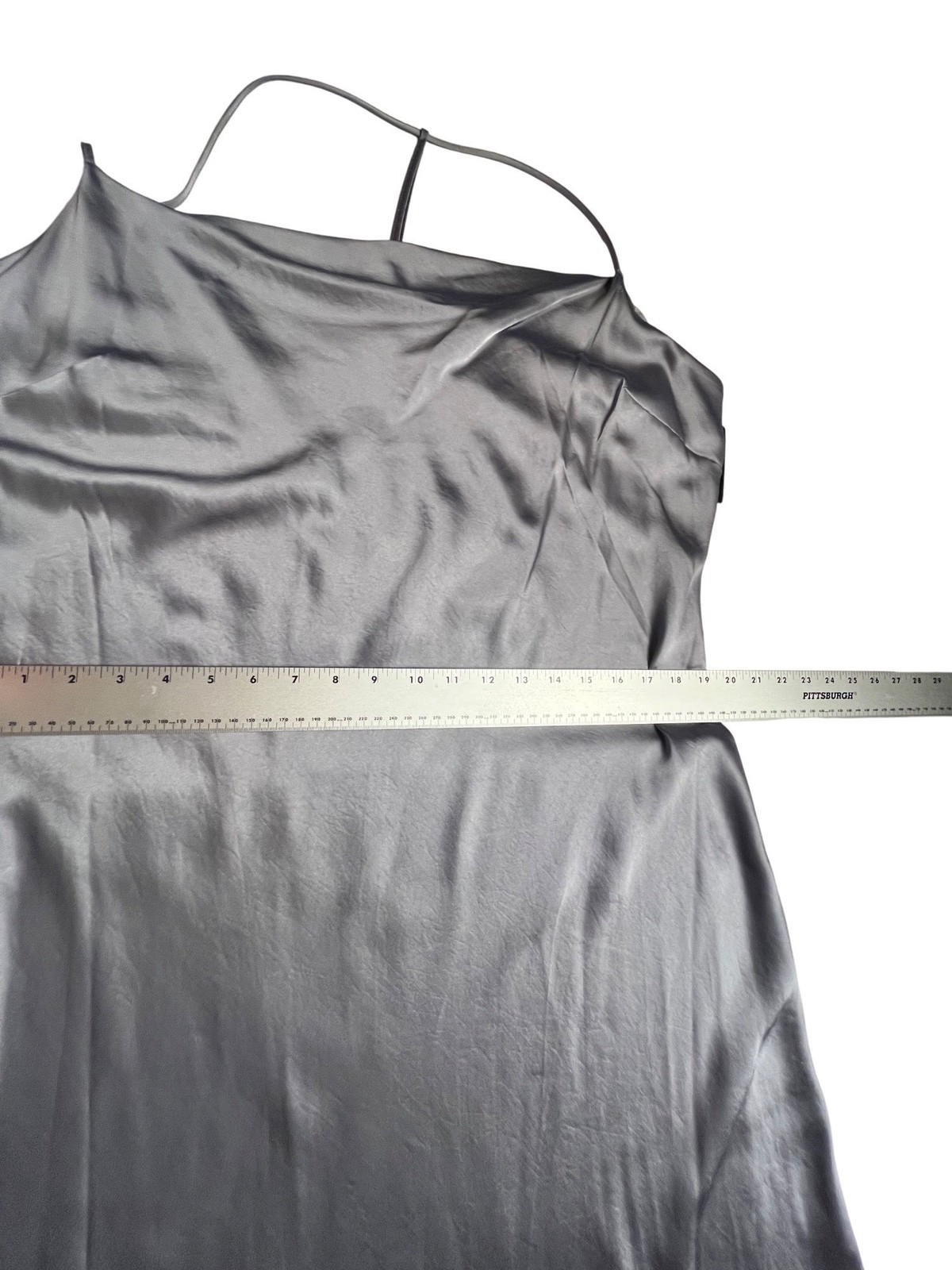 Express Satin Cowl Neck Slip Midi/maxi Dress In Gray XL New with Tags sexy