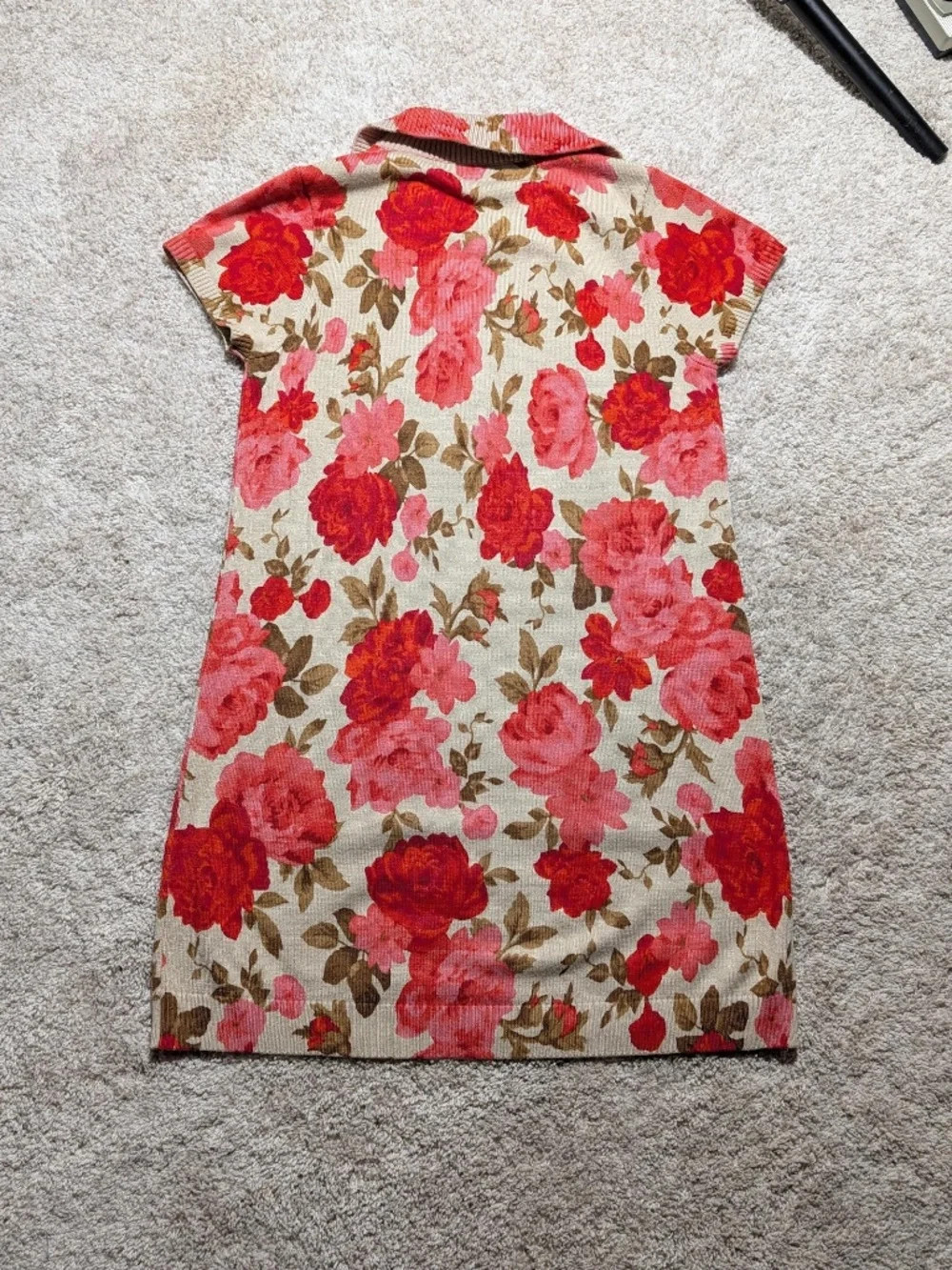 SHOW ME YOUR MUMU ‘Dexter’ Short Sleeve Summer Button Sweater Dress S $154