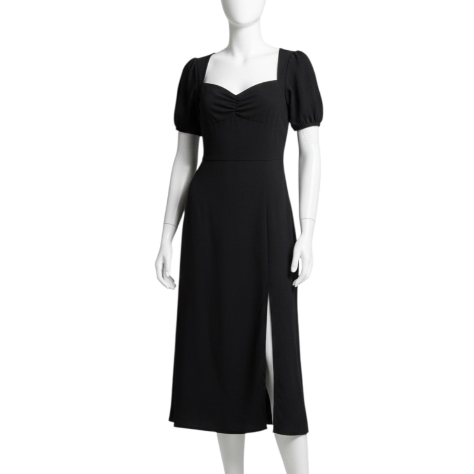 NEW Alexia Admor Gracie Sweetheart Midi Dress Women’s Size 8 Black Evening Event