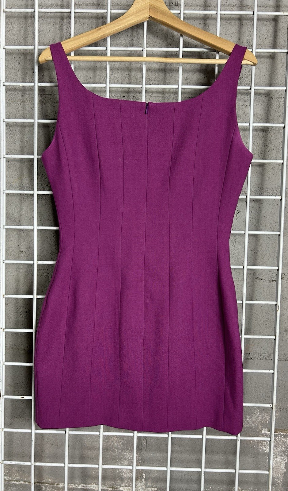 Sergio Hudson Women’s Size 6 Stretch wool Silk Crepe Mini Dress