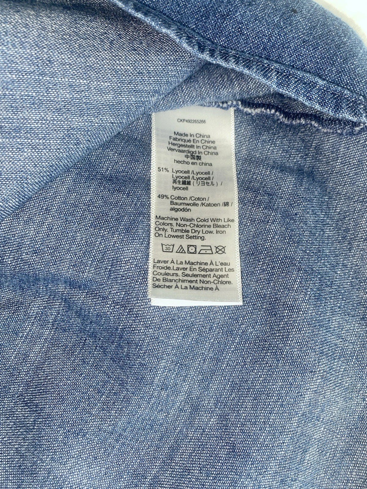 Madewell Denim Button-Front Mini Shirt Dress Sz M