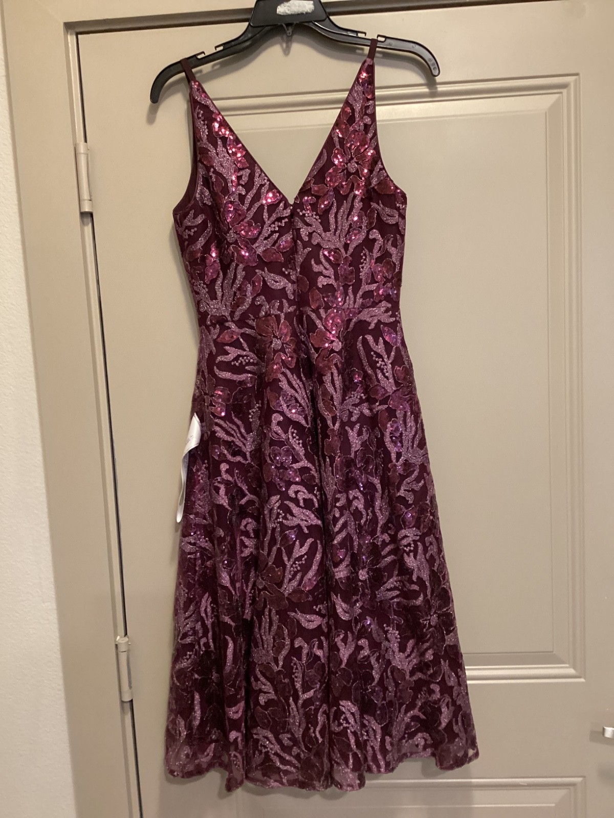 Dress the Population Elisa Sequin Fit & Flare Cocktail Dress, size S