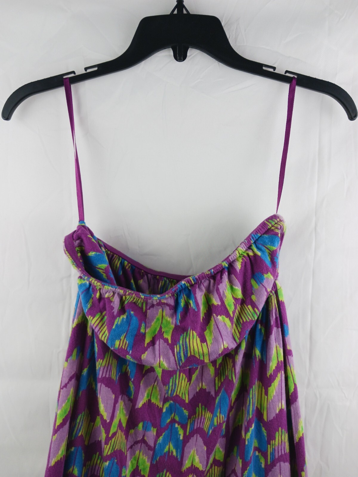 Womens Route 66 Multicolor Spaghetti Strap Dress L