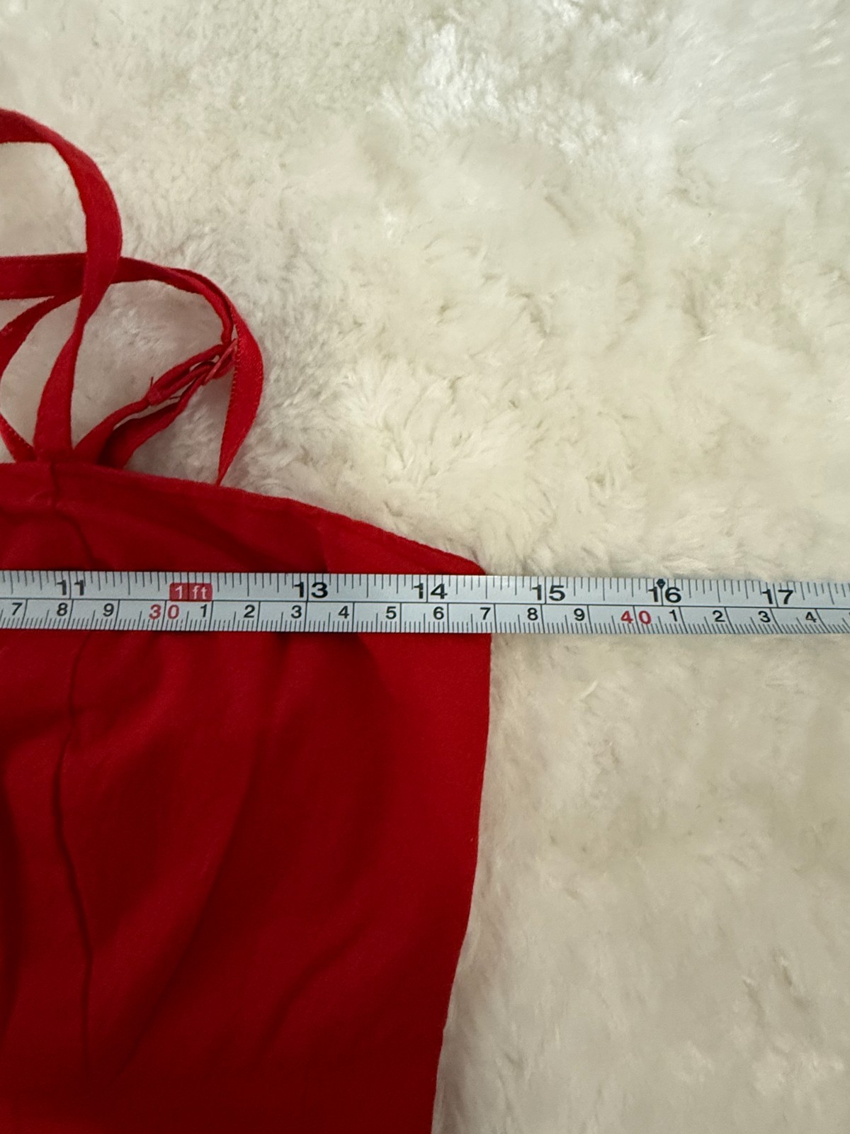 NWT Sim & Sam Red Cotton Maxi Dress Smocked Back Pockets Size M