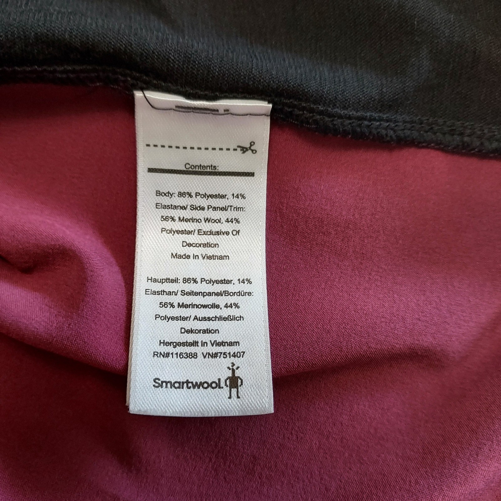 Smartwool Active Merino Wool Blend Colorblock Shift Dress Berry Purple Black M