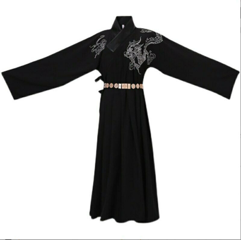 Plus Size Hanfu Men Chinese Ancient Embroidery Set Cosplay Costume Hanfu Outfit