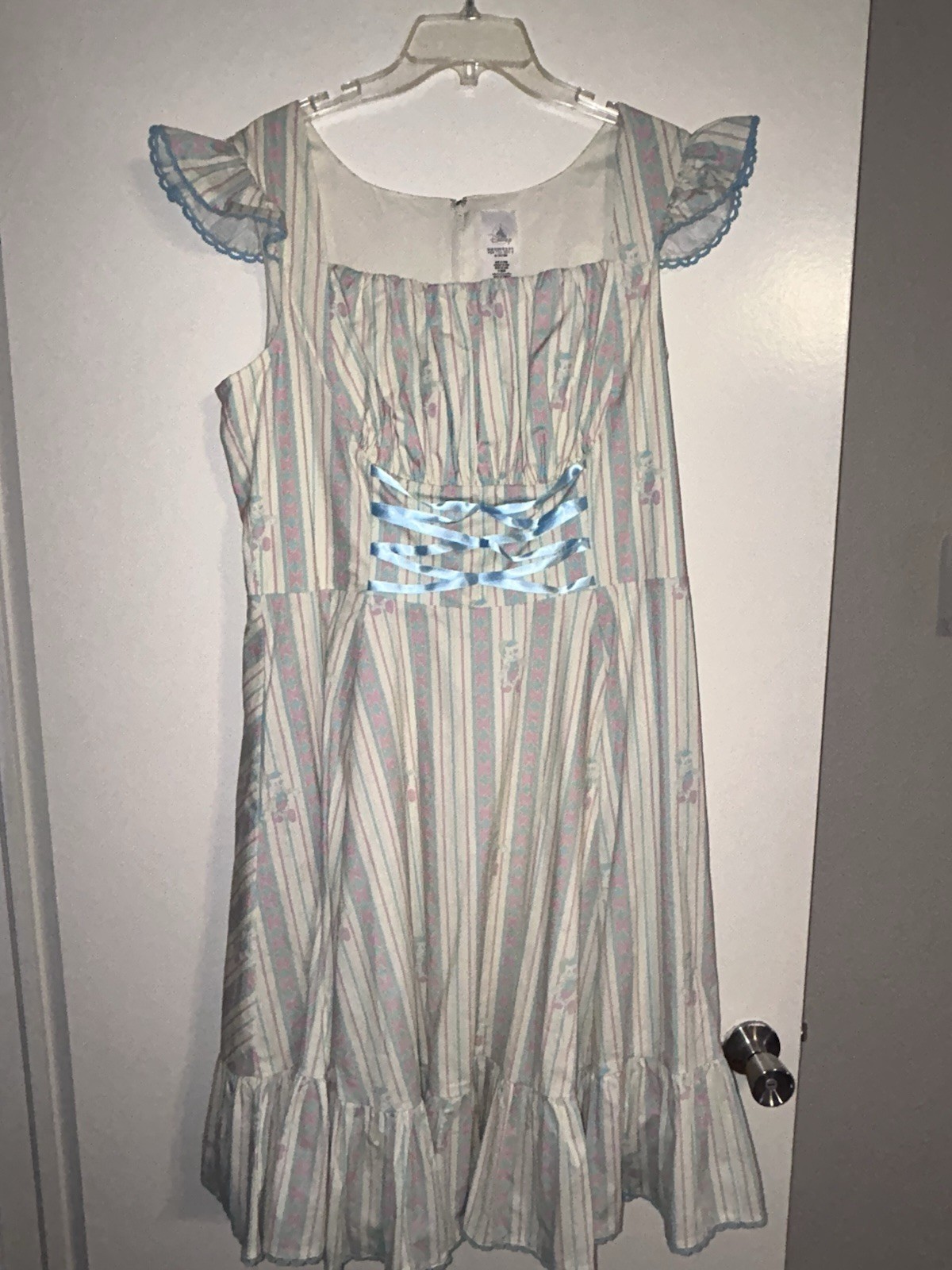 Disney Yellow And Light Blue Dress Corset In Front