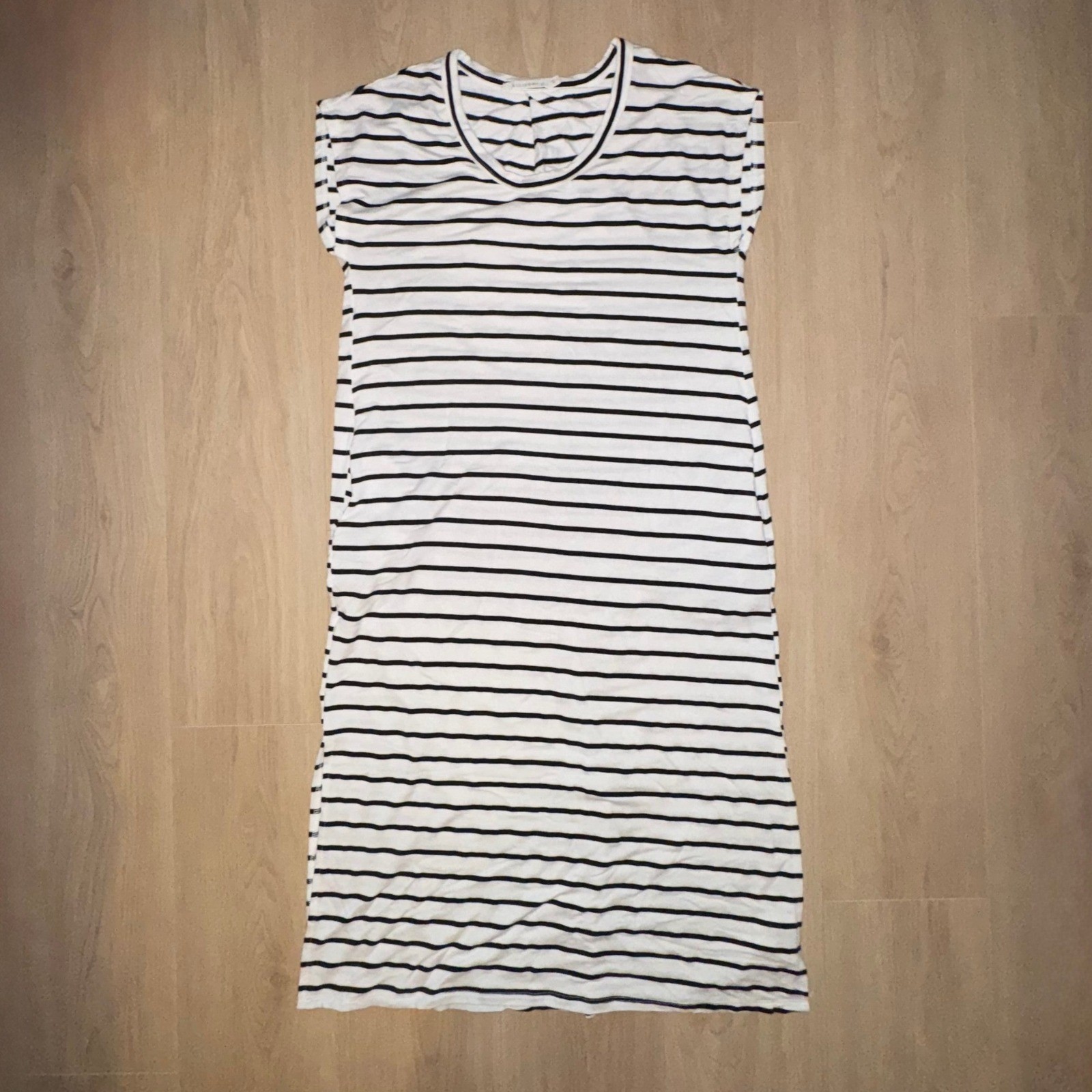Ellison Womens Striped T-Shirt Dress