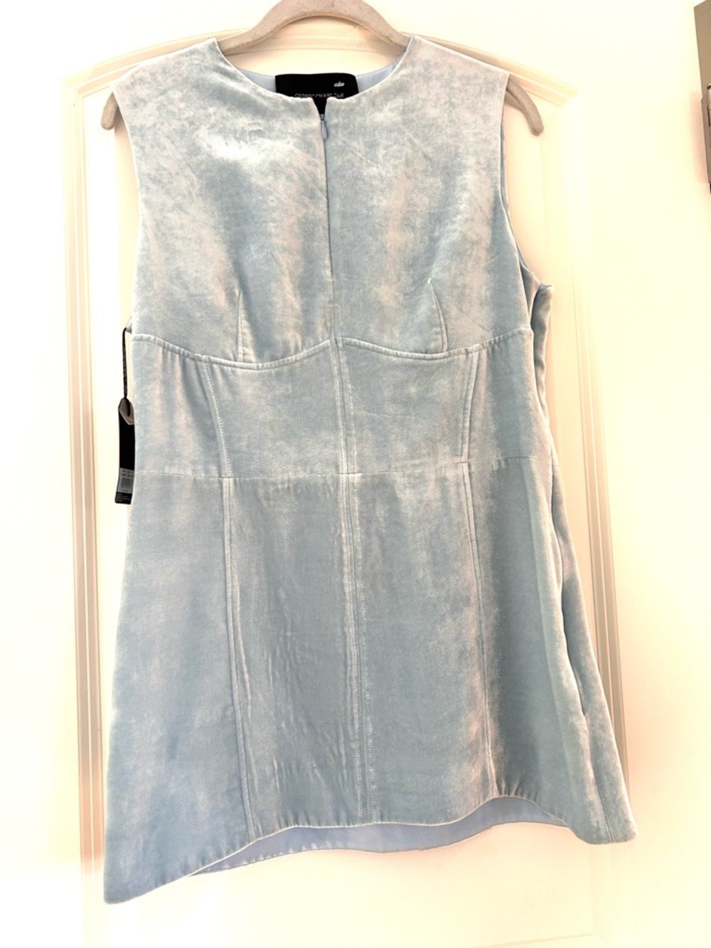 NWT Cedric Charlier Velvet Corset Style Bodice Mini Dress/Tunic. Made in Italy