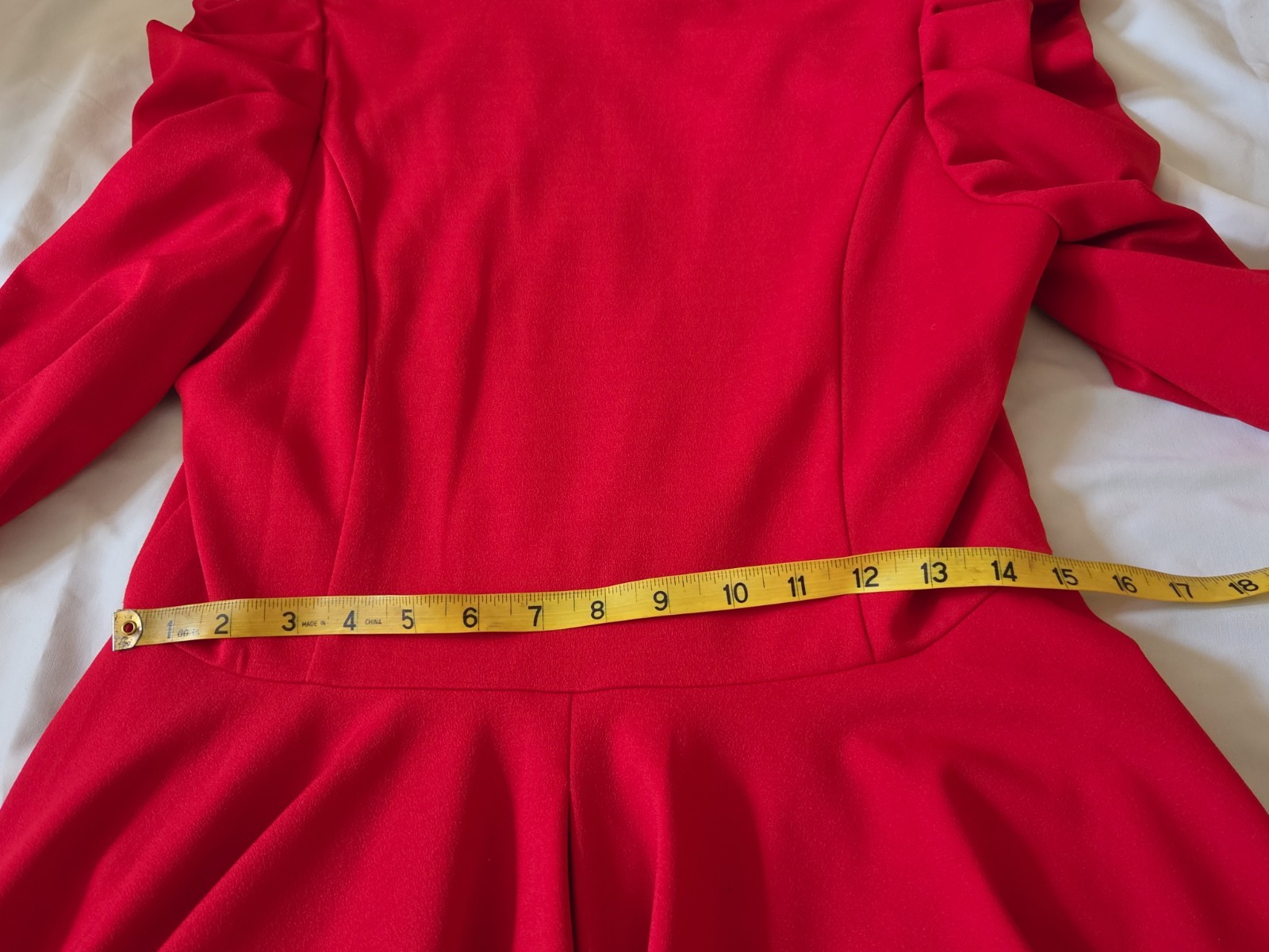 Samuel Dong Small Coat Dress Red High Low