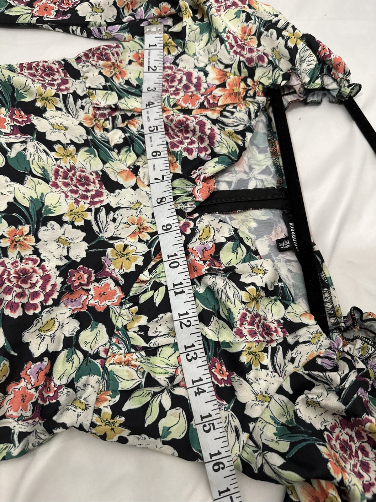 missguided midi dress Size 4 Sweetheart Whimsical Peasant y2K