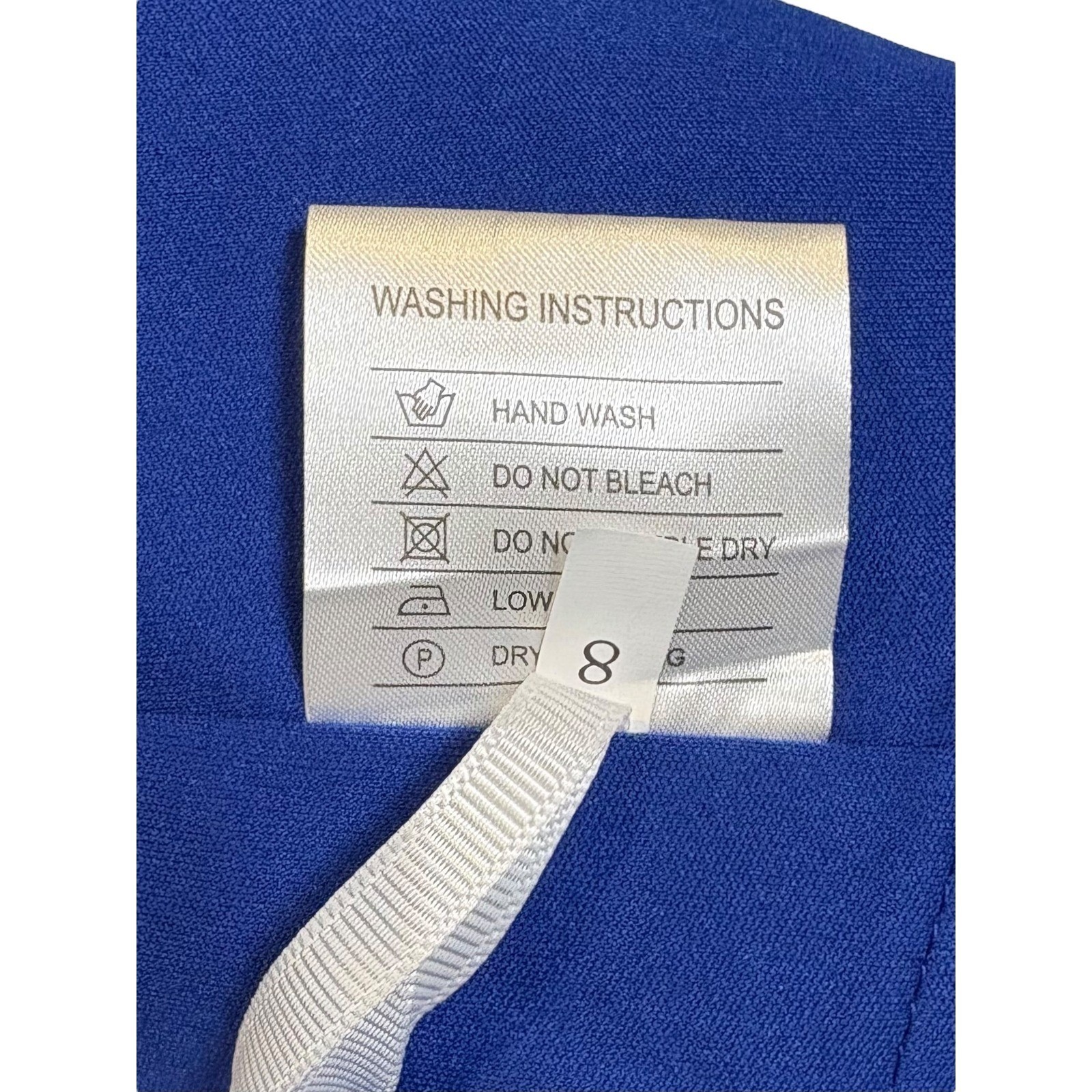RYANTH One Shoulder Gown Womens Royal Blue 8 NWT Formal Lace Up Back Side Slit