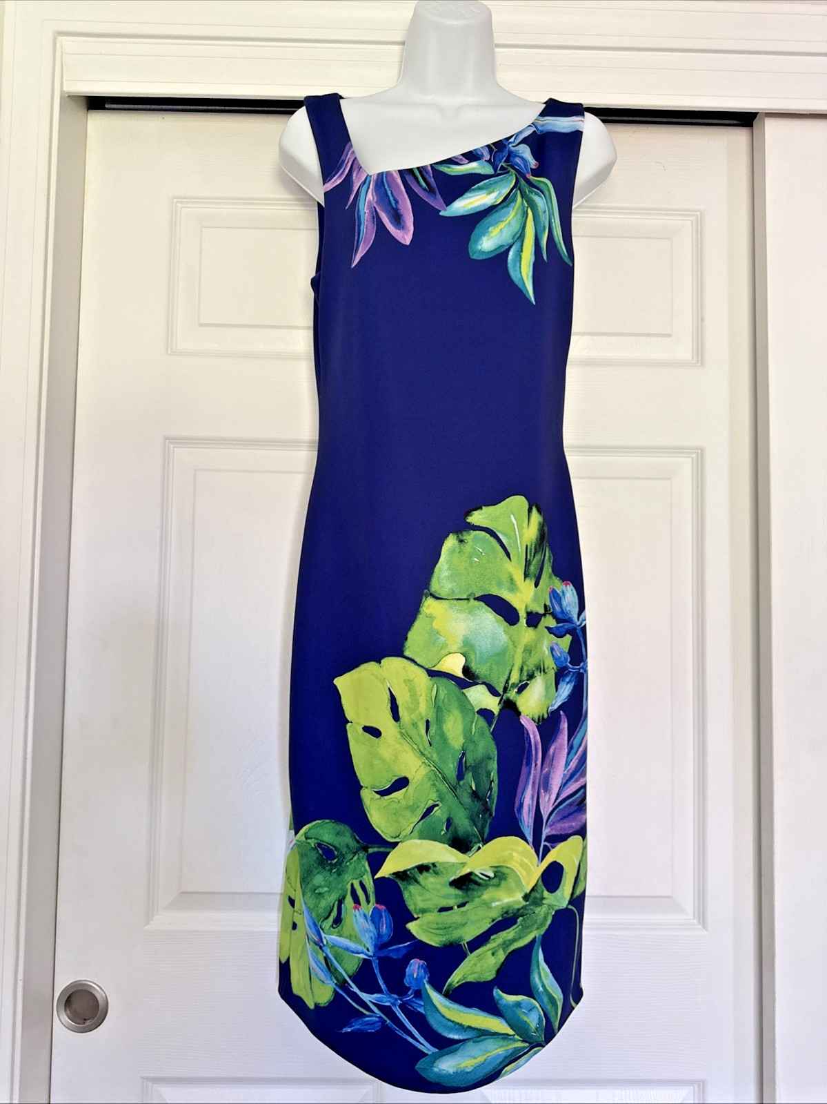 Bold Elements SHEATH Tropical DRESS MED Poly Spandex CRUISE RESORT WEAR LUAU