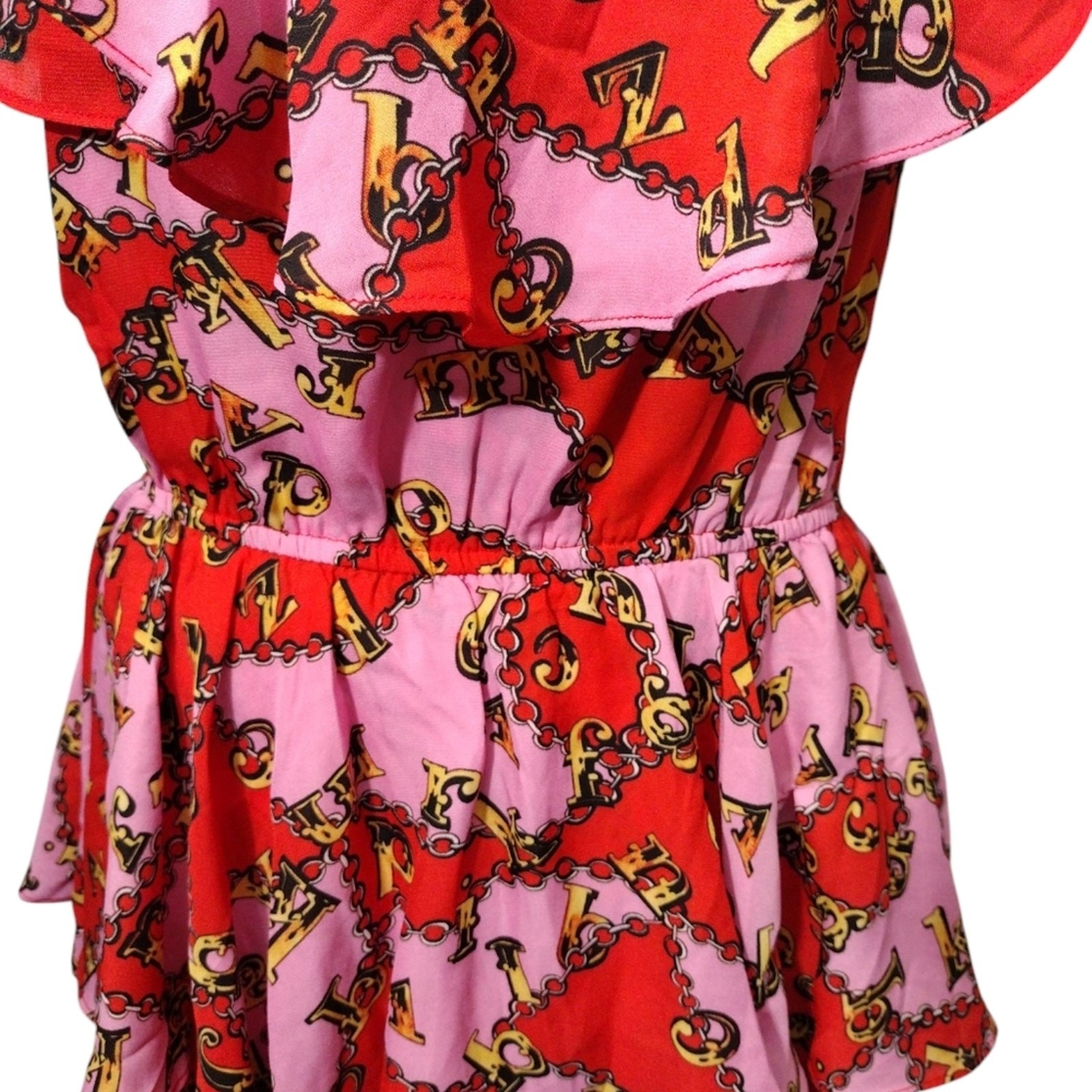 Kendall & Kylie Lucky Charm Layered tiered Dress Ruffle Summer Sz 8-10