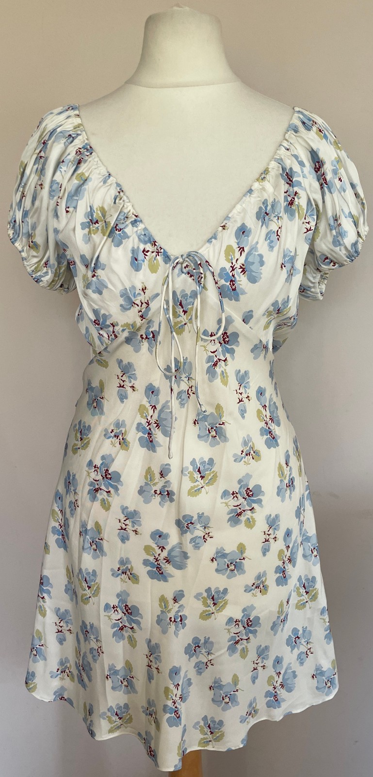 DOEN floral print silk-blend satin Sera mini dress