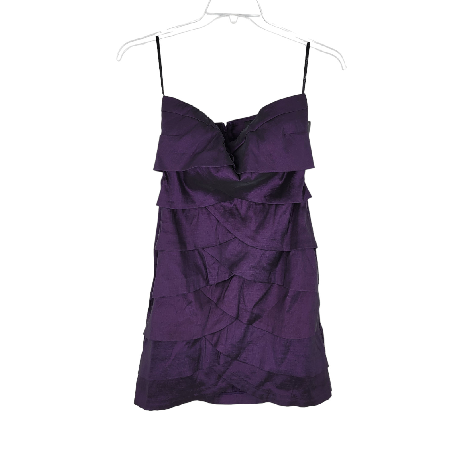 Dress by SNAP. Strapless Eggplant Scalloped Party Dress Large